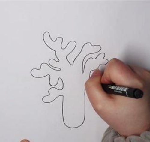 彩色珊瑚简笔画教程 海底珊瑚简笔画怎么画-素描自学网 彩色珊瑚简笔画教程 海底珊瑚简笔画怎么画