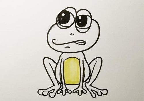 可爱青蛙简笔画简单画法 漂亮青蛙简笔画怎么画