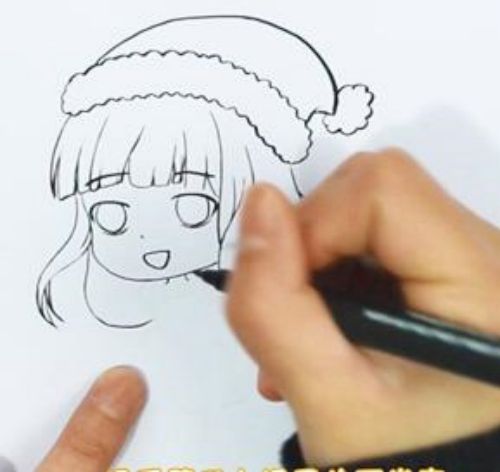 美少女简笔画简单又漂亮怎么画 带颜色美少女简笔画步骤