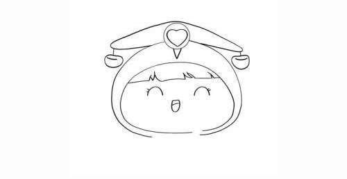 动漫女孩天秤座简笔画画法教程 十二星座天秤座简笔画怎么画
