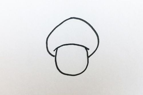 带颜色蘑菇简笔画绘画教程 可爱涂色蘑菇简笔画怎么画