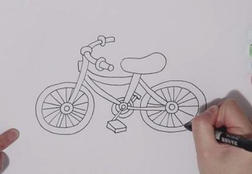 简单漂亮自行车简笔画步骤图 儿童自行车简笔画涂色怎么画