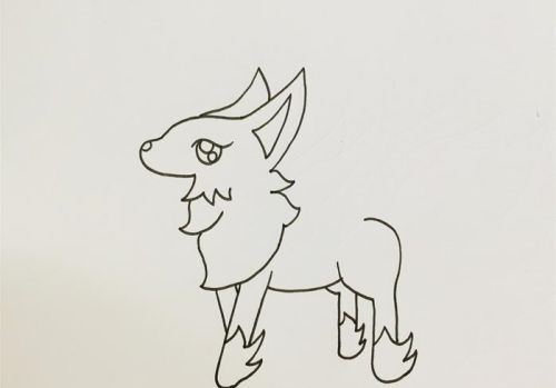 卡通人物九尾狐简笔画画法 古风q版九尾狐简笔画怎么画