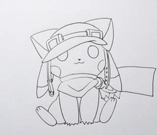 最萌皮卡丘简笔画怎么画 简单又可爱皮卡丘简笔画步骤教程