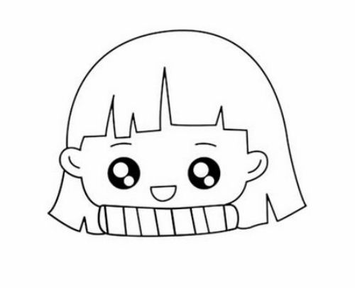 彩色Q版小女孩简笔画步骤教程 可爱呆萌小女孩简笔画怎么画