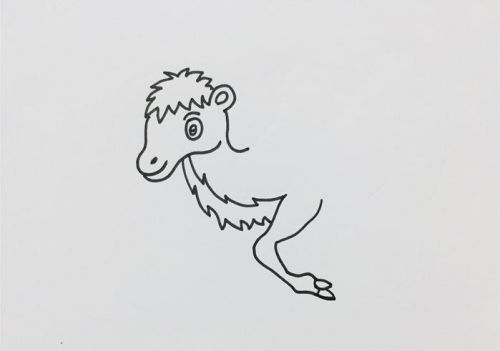 带颜色骆驼的简笔画怎么画 可爱简单骆驼的简笔画儿童画教程-素描自学网 带颜色骆驼的简笔画怎么画 可爱简单骆驼的简笔画儿童画教程