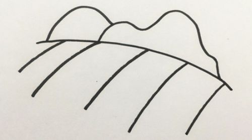 家乡的田野简笔画怎么画 彩色田野简笔画教程画法