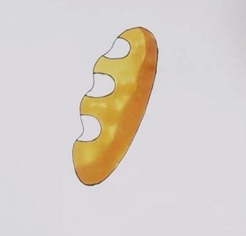 面包简笔画怎么画步骤 面包简笔画儿童画教程