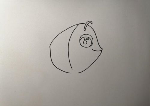 简单彩色金鱼简笔画教程 金鱼简笔画儿童画怎么画