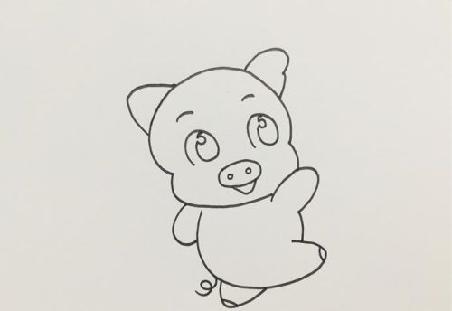 简单又漂亮小猪简笔画步骤 呆萌小猪简笔画怎么画-素描自学网 简单又漂亮小猪简笔画步骤 呆萌小猪简笔画怎么画