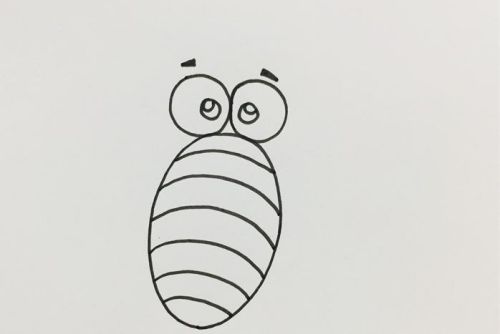 毛毛虫的茧简笔画怎么画 彩色毛毛虫简笔画教程