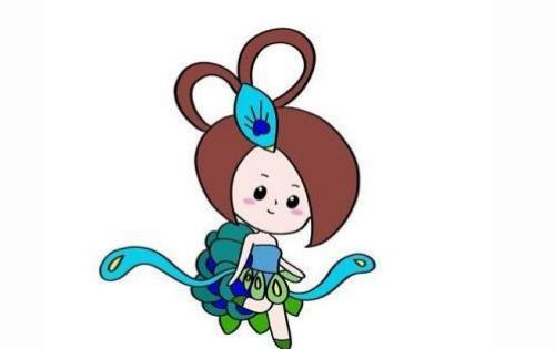 彩色孔雀公主简笔画怎么画 简单又漂亮孔雀公主简笔画教程
