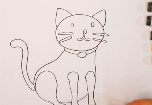 可爱手绘猫咪简笔画怎么画 简单漂亮猫咪简笔画教程