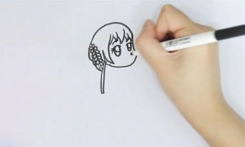 漫画汉服女孩简笔画画法 简单又漂亮汉服女孩简笔画怎么画