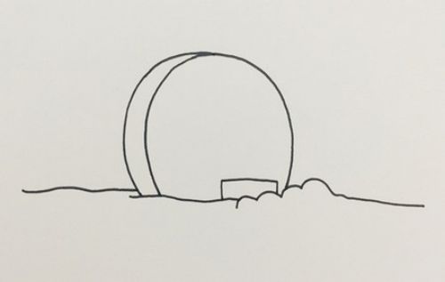 涂色贝壳房子简笔画图解教学 彩色可爱贝壳房子简笔画怎么画
