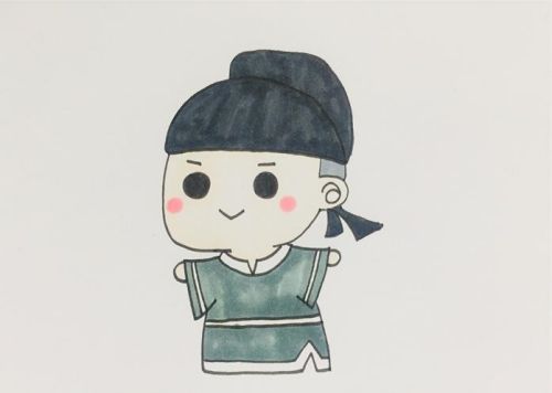 卡通杜甫简笔画怎么画 彩色杜甫简笔画绘画过程