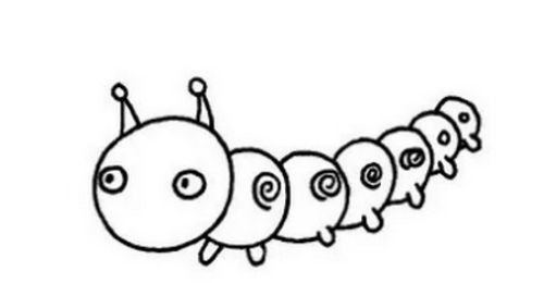 可爱毛毛虫简笔画怎么画 简单又漂亮毛毛虫简笔画步骤图解