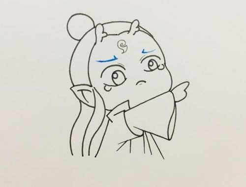 哪吒敖丙简笔画怎么画 敖丙简笔画一步一步教程