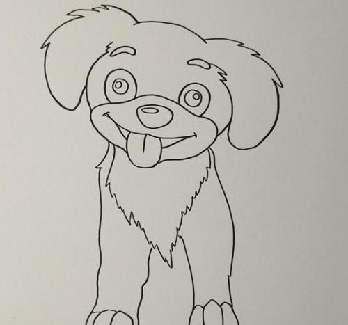 小狗简笔画儿童画怎么画 简单又漂亮小狗简笔画步骤