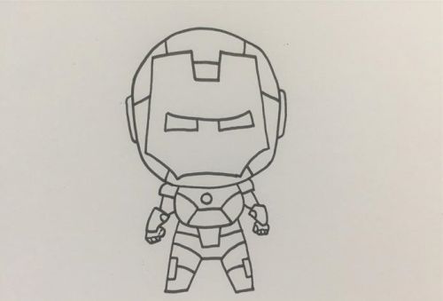 战甲钢铁侠简笔画怎么画 全身钢铁侠简笔画绘画方法