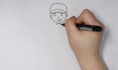 彩色快递员简笔画步骤 简单快递员简笔画怎么画
