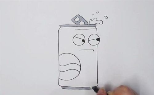 可爱可乐简笔画怎么画 彩色卡通可乐简笔画步骤图