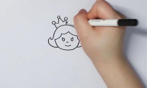 最美女王简笔画绘画步骤 卡通女王简笔画怎么画