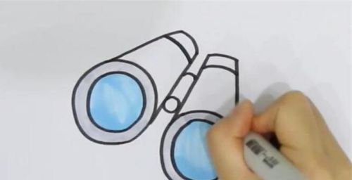 彩色望远镜简笔画绘画步骤 简单望远镜简笔画怎么画