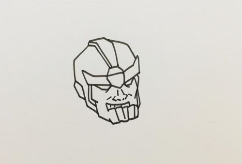 灭霸简笔画步骤一步一步教 卡通手绘灭霸简笔画怎么画