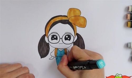 q版阿拉蕾简笔画怎么画 彩色阿拉蕾简笔画教程