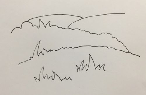 美丽的大草原简笔画怎么画 春天彩色大草原简笔画步骤教学
