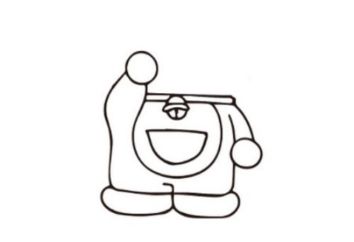 叮当猫儿童画简笔画怎么画 卡通人物叮当猫简笔画教程