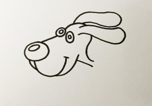 彩色斑点狗简笔画怎么画 可爱斑点狗简笔画步骤图