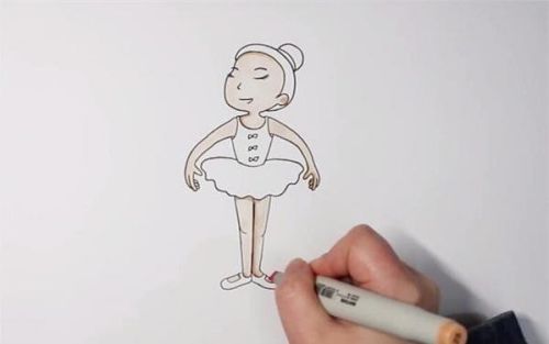 人物舞姿舞蹈家简笔画教程 彩色舞蹈家简笔画怎么画