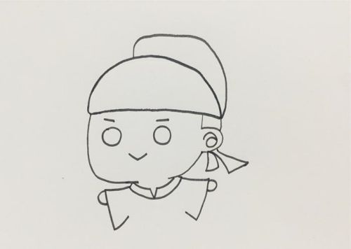 卡通杜甫简笔画怎么画 彩色杜甫简笔画绘画过程