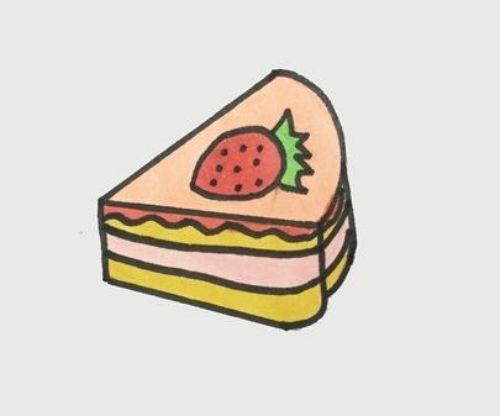 可爱小甜点简笔画怎么画 西式甜点简笔画教程