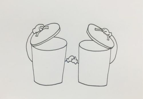 垃圾桶简笔画分类步骤教程 可爱垃圾桶简笔画怎么画