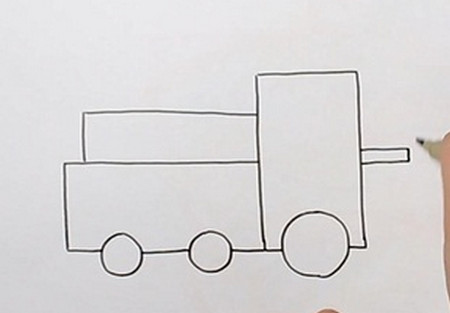 蒸汽幼儿火车简笔画画法图解 简单漂亮火车简笔画怎么画