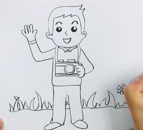 彩色爸爸简笔画画法 简单又帅气爸爸简笔画怎么画