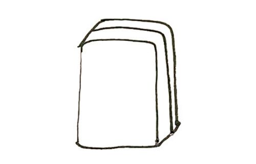 立体卡通行李箱简笔画怎么画 带颜色行李箱简笔画教学画法