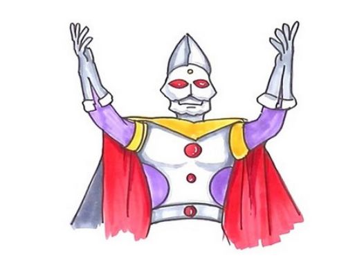全身奥特曼简笔画教程步骤 简单奥特之王简笔画怎么画