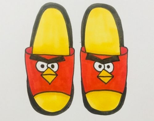 卡通彩色拖鞋简笔画怎么画 儿童拖鞋简笔画教学步骤