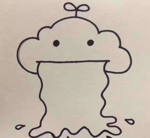 手绘云朵彩虹简笔画教学画法 可爱云朵彩虹简笔画怎么画