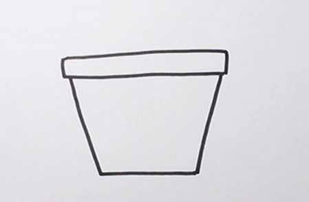 彩色花盆简笔画教程步骤 简单带颜色花盆简笔画怎么画