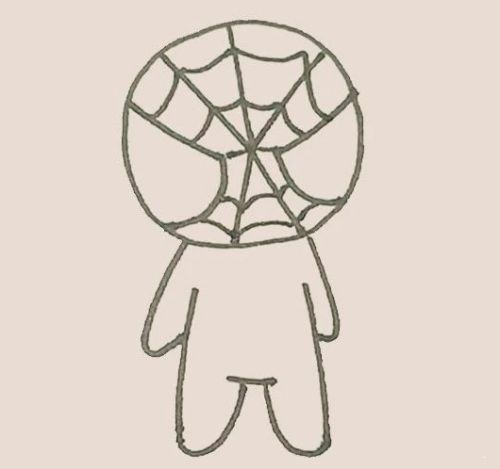 q版蜘蛛侠简笔画教学图解 简单又帅气蜘蛛侠简笔画怎么画