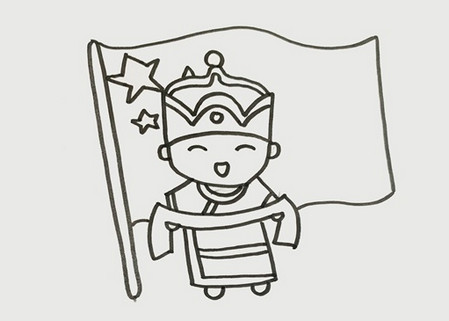 人物简单漂亮少数民族简笔画教程 彩色少数民族简笔画怎么画