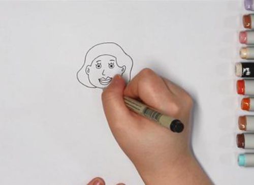 彩色女老师简笔画怎么画 简单又漂亮老师简笔画步骤教程