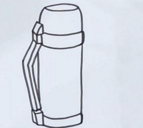 儿童可爱保温杯简笔画步骤图解 彩色简单保温杯简笔画怎么画
