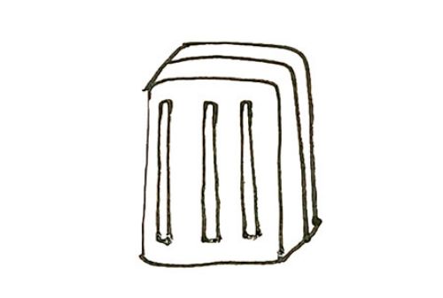 立体卡通行李箱简笔画怎么画 带颜色行李箱简笔画教学画法