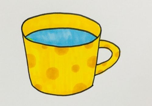 彩色水杯简笔画绘画教程 简单又漂亮水杯简笔画怎么画